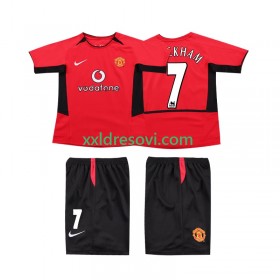 Manchester United BECKHAM 7 2004 Retro Domaći Dječji Nogometni Dres 2002